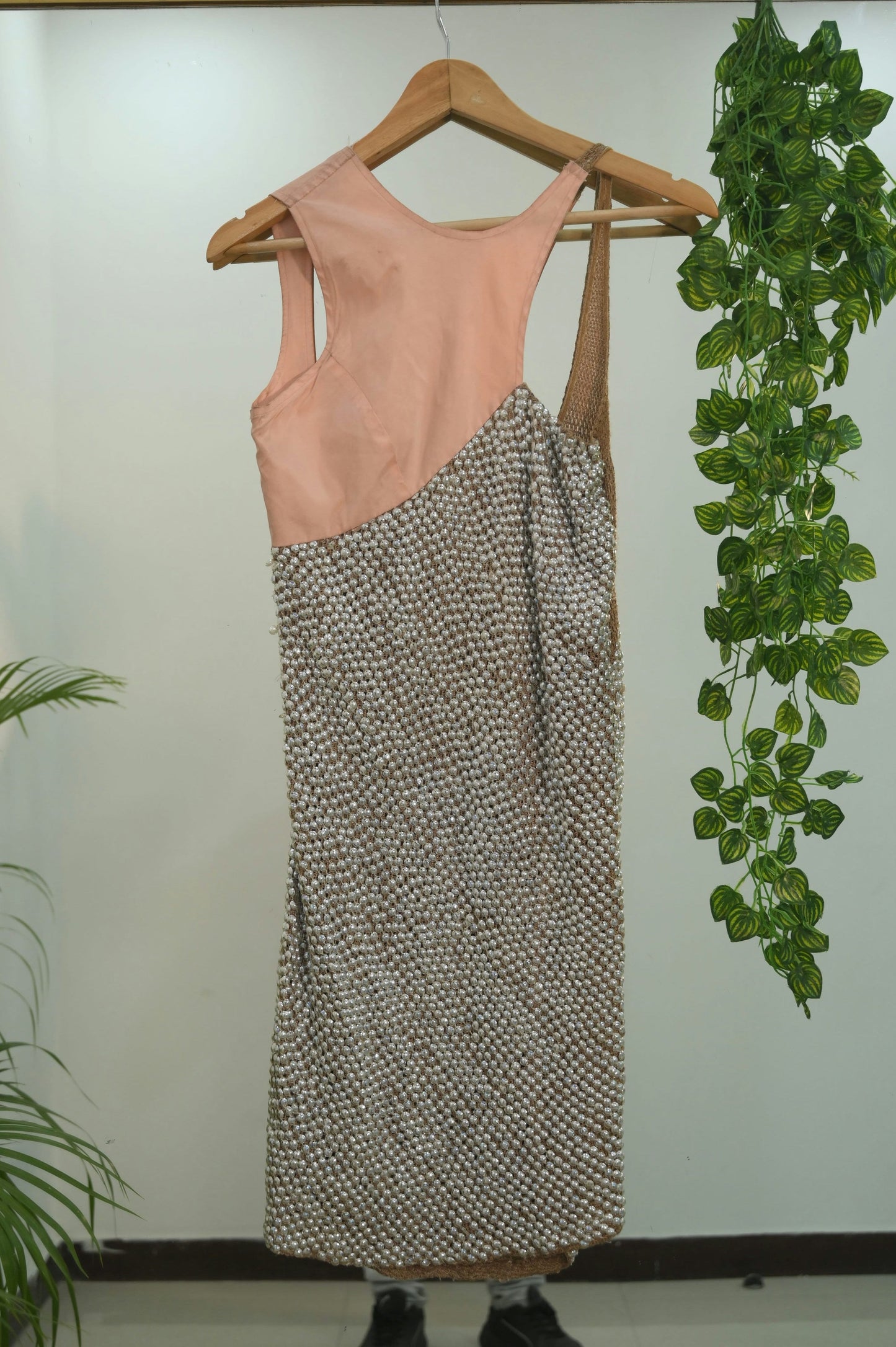 RD Pearl Embellished Short Dress