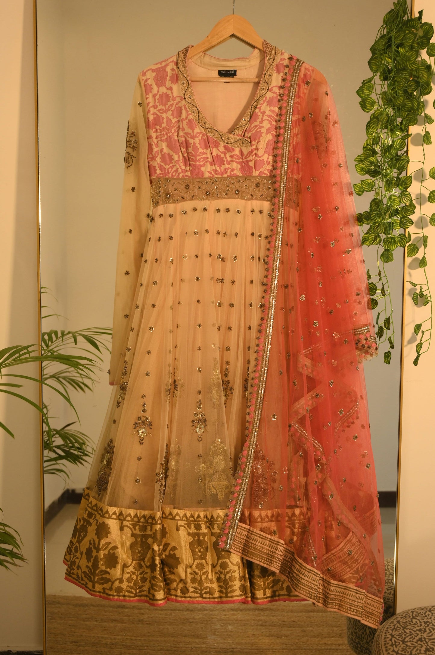 Printed Sequin Anarkali