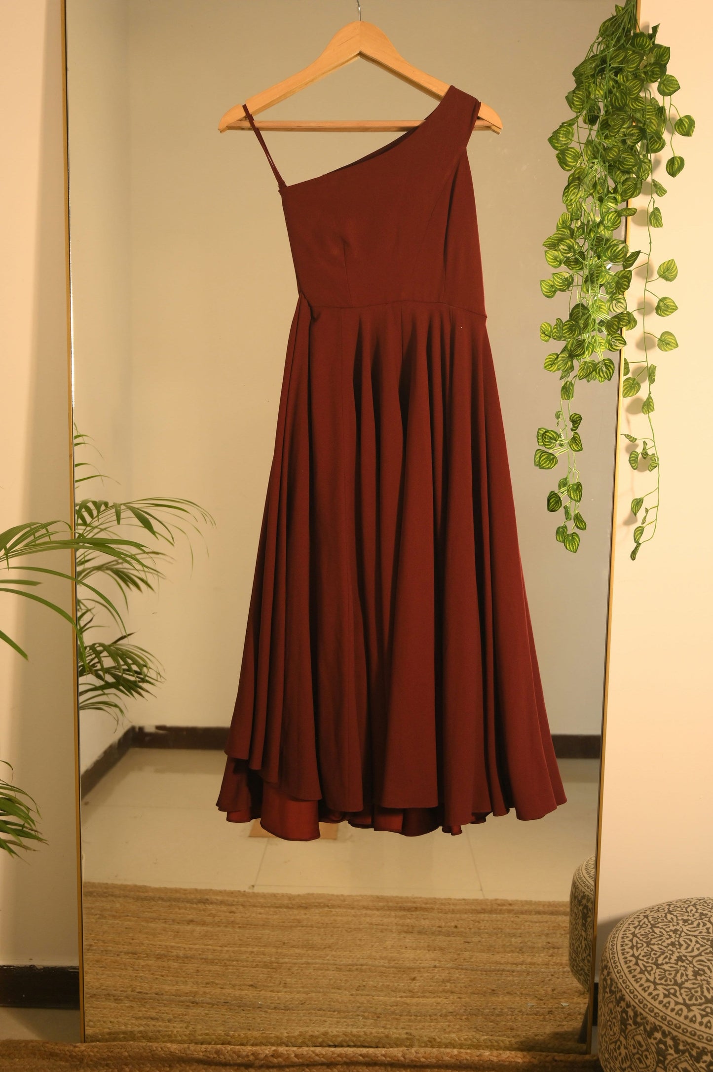 Manika Randa's Mahroon Gown