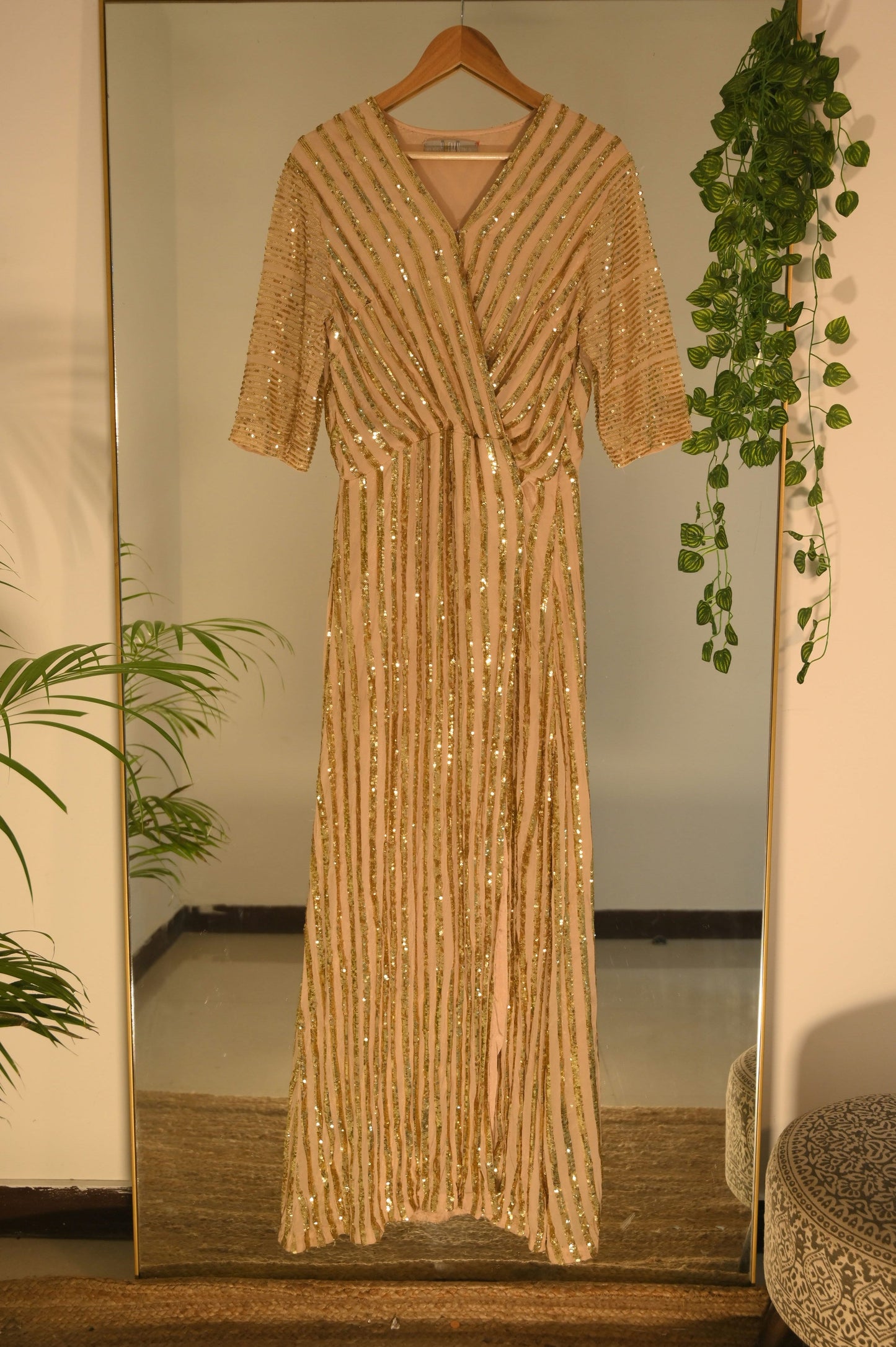 Nude Sequined Dress