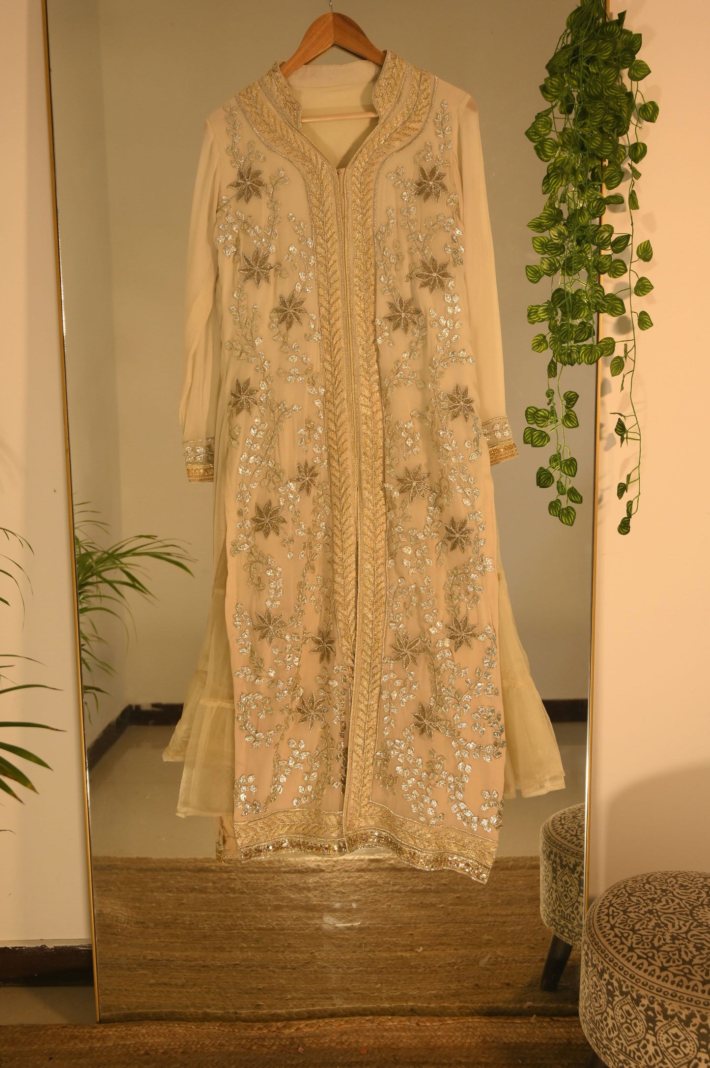 Nude Gotta Work Suit with Net Garara