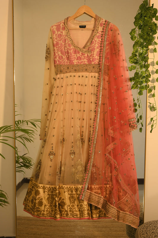 Printed Sequin Anarkali