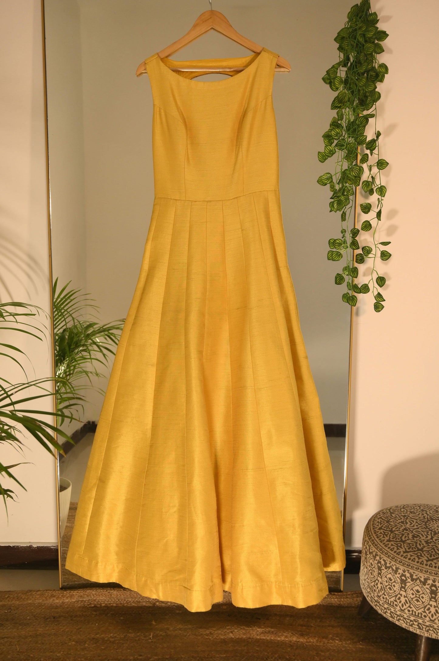 sunshine yellow kalidar gown